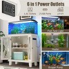 20 Gallon Fish Tank Stand with Power Outlets, Farmhouse Aquarium Stand with Cabinet Storage & Adjustable Shelves, Reptile Turtle Tank Stand-Koiai - 3 of 4