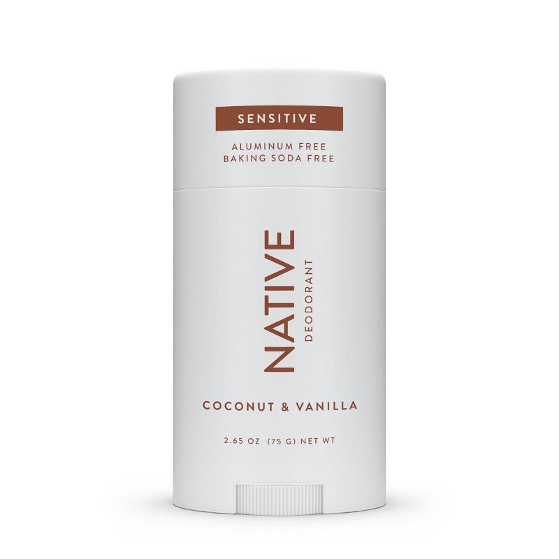 Native Sensitive Deodorant - Coconut &#38; Vanilla - No Baking Soda - 2.65 oz, 1 of 8