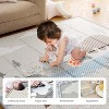 Fodoss Baby Playpen with Mat, Small Play Pen(47x47inch), Dark Gray - 2 of 4