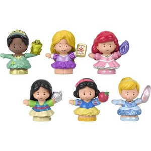 Fisher-Price Little People Toddler Toys Disney Princess Gift Set with 6 Character Figures for Preschool Pretend Play - 1 of 4