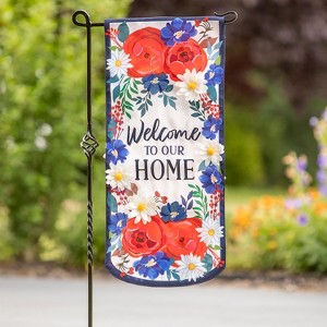 Patriotic Welcome to Our Home Everlasting Impressions Textile Decor - 1 of 3