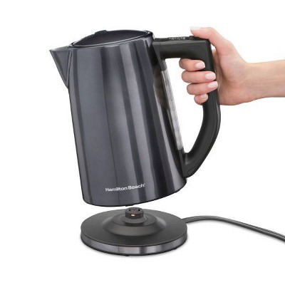 Hamilton Beach 1.7L Black Stainless Steel Variable Temperature Electric Kettle