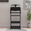 Dexmalle Black Clothing Rack with Storage Shelves,Entryway/Bedroom - 3 of 4
