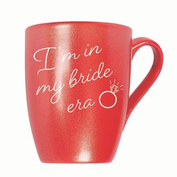 Elanze Designs I'm In My Bride Era 10 ounce New Bone China Coffee Tea Cup Mug For Your Favorite Morning Brew, Crimson Red