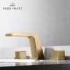 CASAINC 8 in. Widespread Double Handle Bathroom Faucet in Brushed Gold - 3 of 4