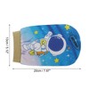 Unique Bargains Cartoon Astronaut Shower Gloves for Bathroom 7.87"x5.12" 1 Pc - 2 of 3