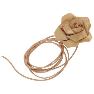 Unique Bargains Satin Rose Flower Adjustable Waist Belt 1 Pc - 1 of 4