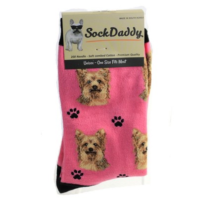 Novelty Socks 15.25" Yorkie Socks Premium Quality E & S Pet  -  Socks