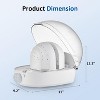 Heynemo Helmet & Cap Care Machine, Black Hat Helmet Care Machine with Steam Iron, UV, Ozone & 3-Color Lighting, Restore Misshapen Cap Shape,White - 2 of 4