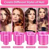 Hair Rollers 48 Pcs Set, 24Pcs Hair Rollers 4 Sizes and 24 Pcs Hair Clips for Long Medium Short Hair (Pink) - 3 of 4