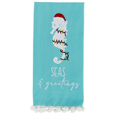 Split P Holiday Sea Horse Dishtowel Set of 2