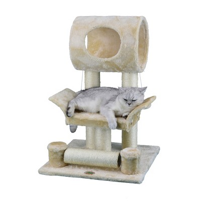 Go Pet Club 28" Cat tree Scratcher Condo with Sisal Covered Toys F12