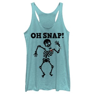 Women's Lost Gods Halloween Oh Snap Racerback Tank Top - 1 of 4