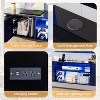 VINGLI 63" Black Floating TV Stand with RGB Lights, Wall Mounted Entertainment Center with Storage, High Glossy Media Console - 3 of 4