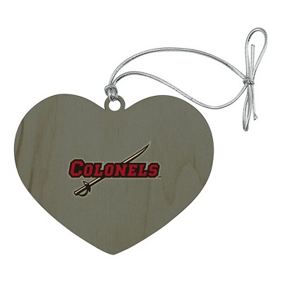 Nicholls State University Secondary Heart Love Wood Christmas Tree Holiday Ornament