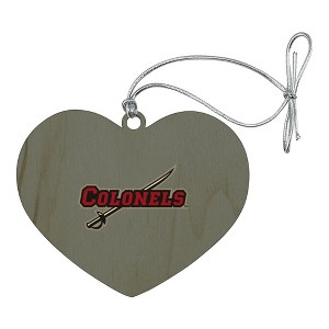 Nicholls State University Secondary Heart Love Wood Christmas Tree Holiday Ornament - 1 of 3