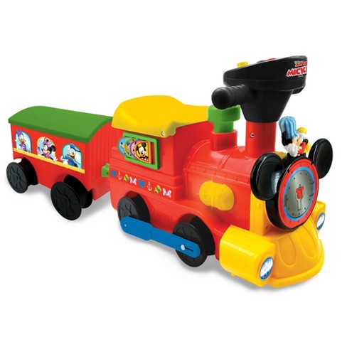 Kiddieland Disney Mickey Mouse 2 in 1 Battery powered Ride on Choo Choo Train Ages 1 3 Years Old Target