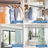 LunaLulinlk Shower Curtain Rod, Adjustable 32-47 inch Spring Tension Curtain Rods for Bathroom - 3 of 4