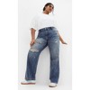 Women's Plus Size Harley Rochelle Straight Jean - blue grey | CITY CHIC - 4 of 4