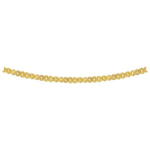 Beistle Metallic Garland, 5" x 12', (1/Pkg) Gold - 1 of 4