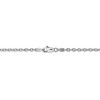 Black Bow Jewelry 3.2mm, 14k White Gold Solid Link Cable Chain Necklace - 4 of 4