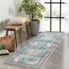 Machine Washable Area Rug Non Slip Non Shedding Rug Boho Printed Low Pile Rugs Vintage Foldable Stain Resistant Indoor Carpet for Bedroom Living Room - 3 of 4