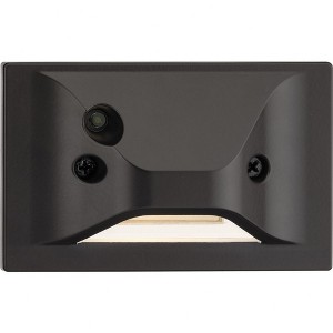 Progress Lighting, LED Step/Wall Light, 1 Light, Wall Light, Antique Bronze, No Shade, Material: Aluminum - 1 of 1
