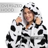 Women's Fleece Blanket Hoodied Oversized Sweatshirt, Warm Cozy Fuzzy Wearable Flannel Blanket Women, One Size Fits All - Catalonia - 4 of 4