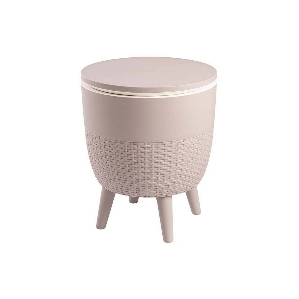 Photos - Other Furniture Lagoon Cancun 2-In-1 Outdoor Side Table Taupe 