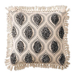 20"x20" Oversize Alpha Square Throw Pillow - Crescent & Starlight - 1 of 4
