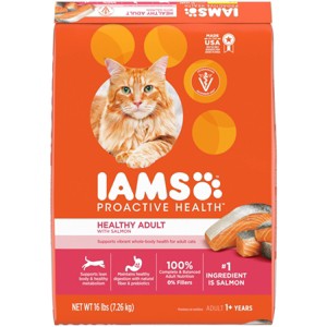 IAMS Proactive Health with Salmon Adult Premium Dry Cat Food - 1 of 4