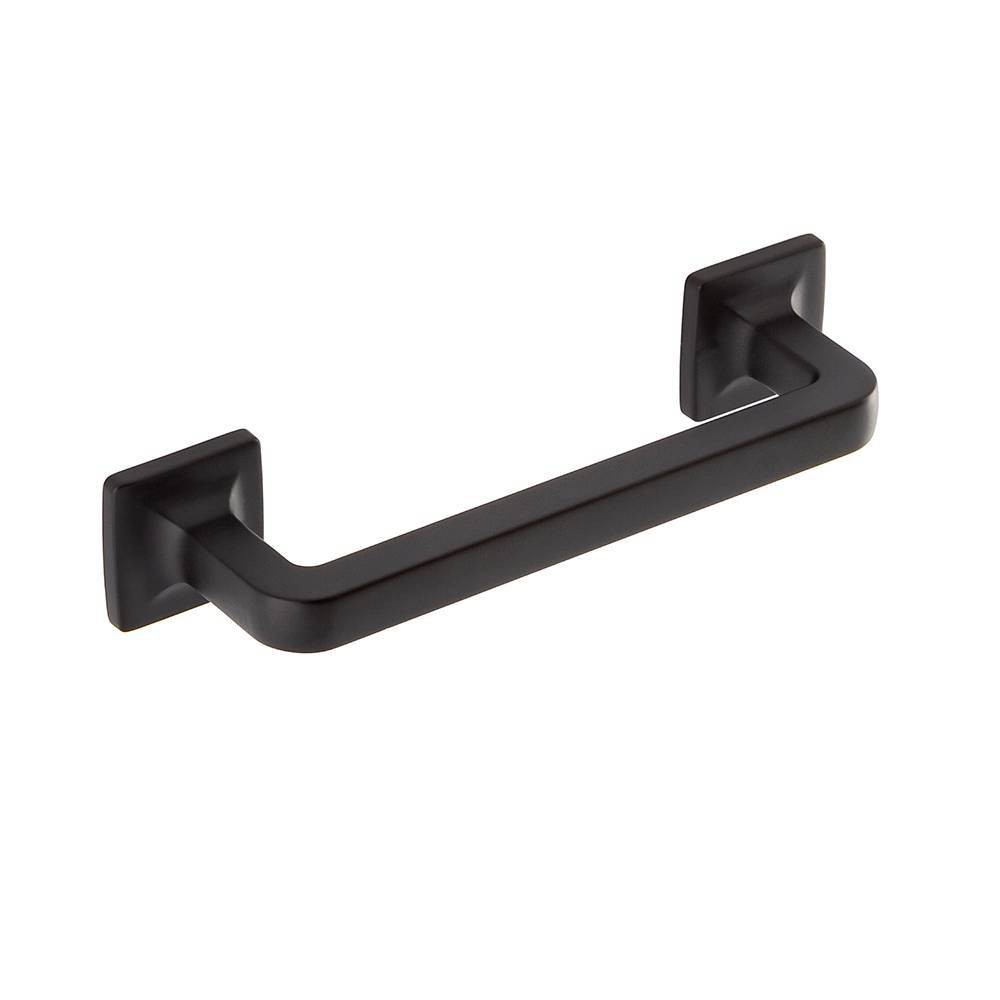 Sumner Street Home Hardware 10pk Boise 3-1/2" Matte Black Pulls: Zinc Cabinet Handles, Drawer & Cupboard Hardware