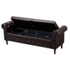 NicBex 63 Inch Storage Ottoman,Entryway Bench with Wood Legs for Bedroom and Living Room - 4 of 4
