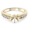 Pompeii3 1/2ct Diamond Semi Mount Engagement Ring Setting Gold - 4 of 4