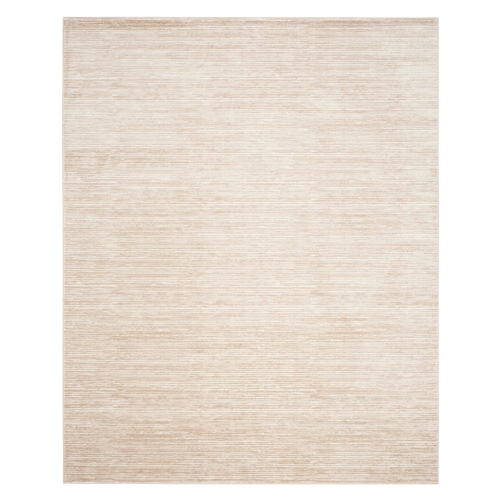 10'x14' Solid Loomed Area Rug Creme - Safavieh