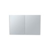 SEVOBAL Bathroom Storage Cabinets 19.7 High Double Door Medicine Cabinets with Mirrored Doors for Bathroom, White, 36.3"*24.9"*4.4" - 2 of 4