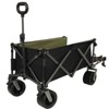 FURNIinspire Outdoor Serving Carts Collapsible Folding Wagon 400L Extra Collapsible Wagon with Tailgate Beach Wagon Cart, Black, 49.02"*22.05"*35.04" - 2 of 4