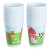 Blue Panda 16 Pack 16 oz Farm Animal Cups for Birthday Supplies, Barnyard Party Favors (Plastic) - 3 of 4