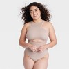 Women's Cut Out Bodysuit - Colsie™ Beige - 4 of 4
