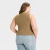 Women's Button-Front Knit Tank Top - Universal Thread™ - 2 of 3