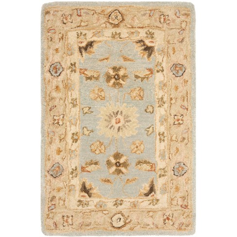 Anatolia An556 Hand Tufted Accent Traditional Accent Rug - Light Blue ...