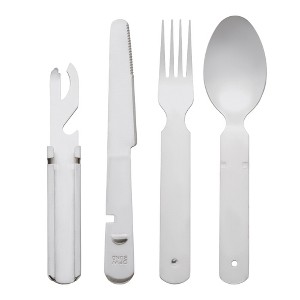 REGALWOVEN Stainless Steel Flatware Set 1 Set 4 Pcs - 1 of 4