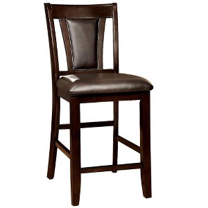Vynxaria Set of 2 Beige Upholstered Dining Chairs with Tufted Backs and Nail - Head Trim, Ideal for Living Room & Dining Room - 1 of 4