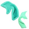 O'Creme Wavy Mermaid Tail v.1 Silicone Fondant Mold - 2" x 3.75" - Green - 2 of 3