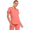 MediChic Women's V-Neck Scrub Set Straight Leg Six Pocket Cargo Scrub Pants with 4-Way Stretch Scrubs Sets - 4 of 4