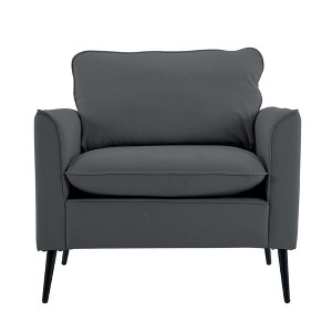 NicBex Couches for Living Room Cat Paw Leather Upholstered Single Armchair Sofa Modern Design Accent Sofa - 1 of 4