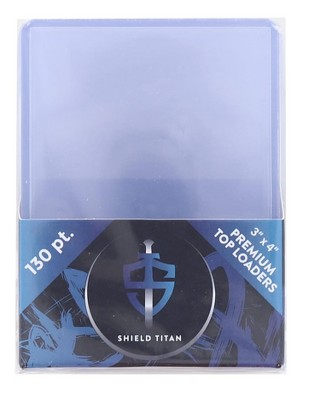 Shield Titan Trading Card 3x4 Inch Top Loader | 130 point | 10 ct