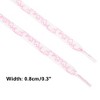 INSPIRE CHIC Flat Heart Printed Shoe Lace for Sneakers Athletic 1 Pair - 3 of 4
