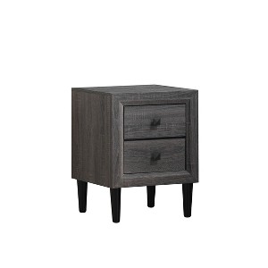 Tangkula 2 Drawers Nightstand Bedside End Table Storage Display Bedroom - 1 of 4