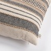 1pc 20"x20" Indigo Road by Egypt Sherrod Azzo Multi Weave Stripe Decorative Pillow Gray - 3 of 4